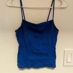 Garage Vibrant Blue Spaghetti Strap Top